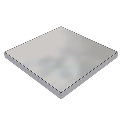 Produktbild DBK 260 000  -  Doppelboden-Auslass DBK 260 inkl. belegtem Blinddeckel aus Chromstahl, geschliffen